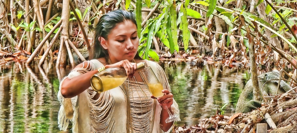 Degustación gourmet montada a mitad del mar en Sisal